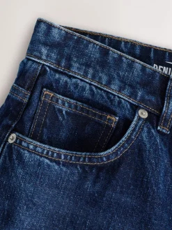 Blauw Klassiek Vintage - Relaxed fit - Vintage wash denim jeans