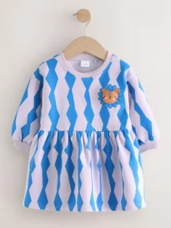 Blauw leeuw - Sweaterjurk (3 mnd-7 jr)