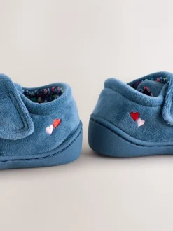 Blauw lieveheersbeestje - Pantoffels met antislip-zool