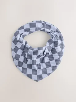 Blauw Little Brother - Verpakking met 2 babyslabbetjes