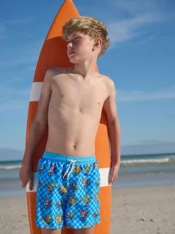 Blauw Mario - Zwemshort (3-16 jr)