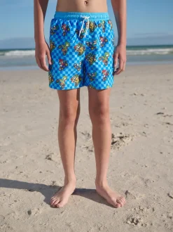 Blauw Mario - Zwemshort (3-16 jr)