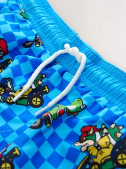 Blauw Mario - Zwemshort (3-16 jr)