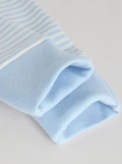 Blauw met beren - Verpakking van 3 babyslaappakjes met tweewegrits (0 mnd - 3 jr)
