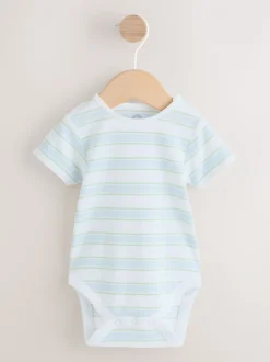 Blauw met beren - Woven Dungarees and Bodysuit Baby Set (0mths-2yrs)