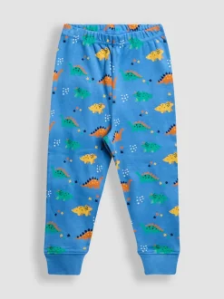 Blauw met dinosaurus - JoJo Maman Bébé Mix And Match 2 Pack Pyjamas