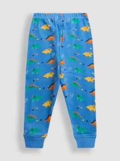 Blauw met dinosaurus - JoJo Maman Bébé Mix And Match 2 Pack Pyjamas