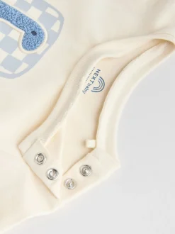Blauw met dinosaurus - Tops en Leggings 6 -delige babyset (0mnd-3jr)