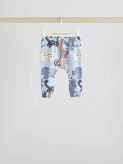 Blauw met dinosaurus - Tops en Leggings 6 -delige babyset (0mnd-3jr)