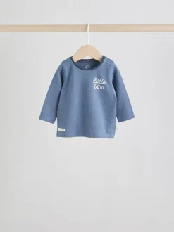 Blauw met dinosaurus - Tops en Leggings 6 -delige babyset (0mnd-3jr)