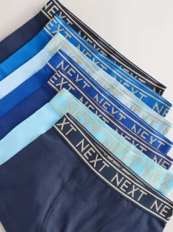 Blauw met goudkleurige tailleband - Verpakking van 7 trunks (2-16jr)