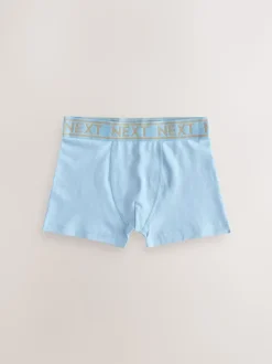 Blauw met goudkleurige tailleband - Verpakking van 7 trunks (2-16jr)