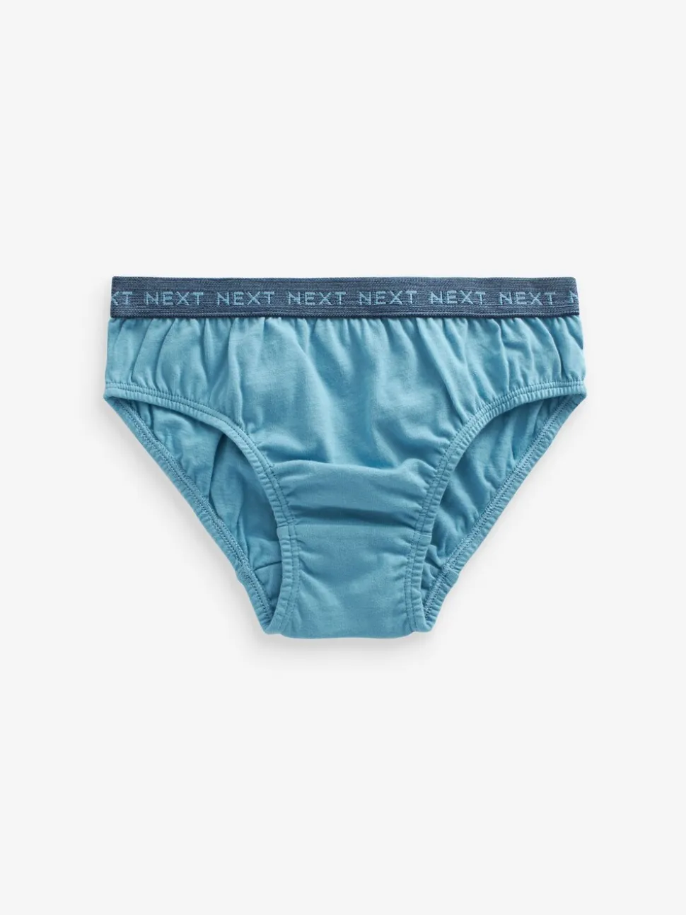 Blauw met jacquard tailleband - 100% katoenen slip verpakking van 5 (1,5 - 16 jr)