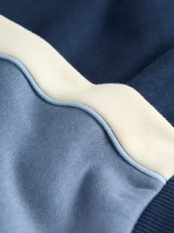 Blauw met kleurvlakken - Set met sweatshirt en joggingbroek (3mnd -7jr)