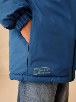 Blauw met kleurvlakken - Waterdichte gewatteerde binnenjas (3-16jr)