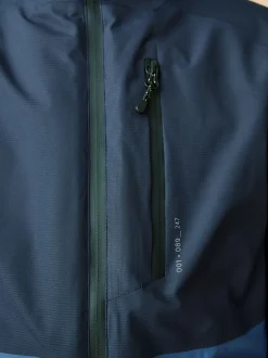 Blauw met kleurvlakken - Waterdichte gewatteerde binnenjas (3-16jr)