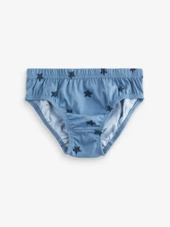 Blauw met sterren en strepen - Verpakking van 10 onderbroeken (1,5-10 jr)