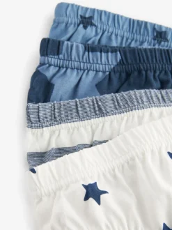 Blauw met sterren en strepen - Verpakking van 10 onderbroeken (1,5-10 jr)