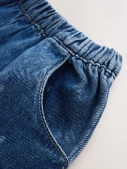 Blauw met stippen - Pullon Barrel Jeans (3mths-7yrs)