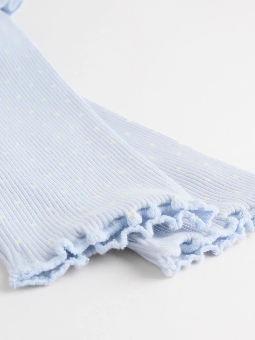 Blauw met stippen - Set met babyfriltop met lange mouwen en legging (0mnd-2jr)