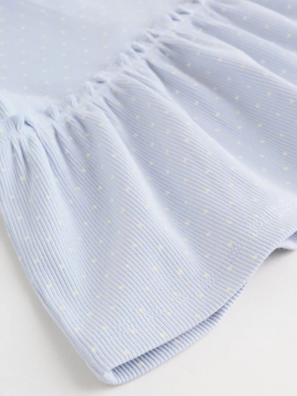 Blauw met stippen - Set met babyfriltop met lange mouwen en legging (0mnd-2jr)