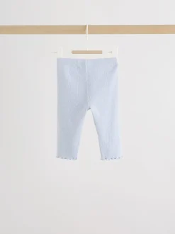 Blauw met stippen - Set met babyfriltop met lange mouwen en legging (0mnd-2jr)