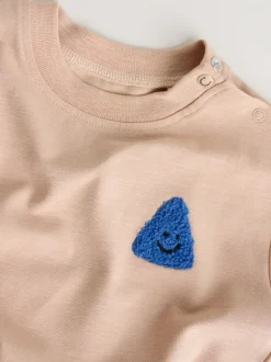 Blauw met vormen - Tops en Leggings 6 -delige babyset (0mnd-3jr)