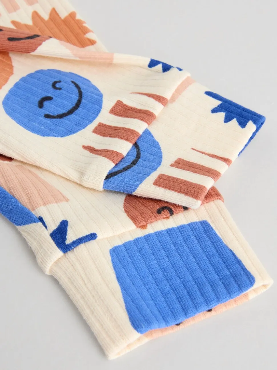 Blauw met vormen - Tops en Leggings 6 -delige babyset (0mnd-3jr)