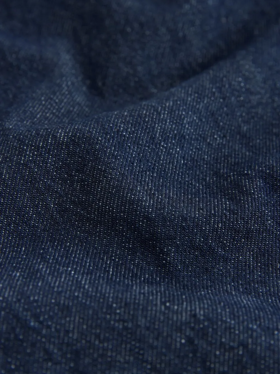 Blauw met wassing - Cropped jeans met opgestikte zakken