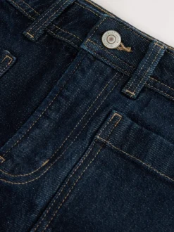 Blauw met wassing - Patch Pocket Mini Denim Shorts