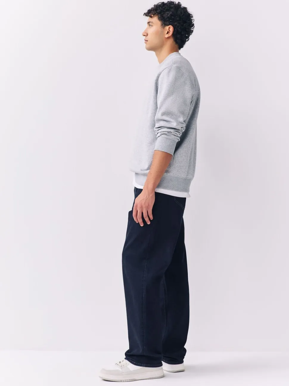 Blauw met wassing - Relaxed fit - Motionflex jeans