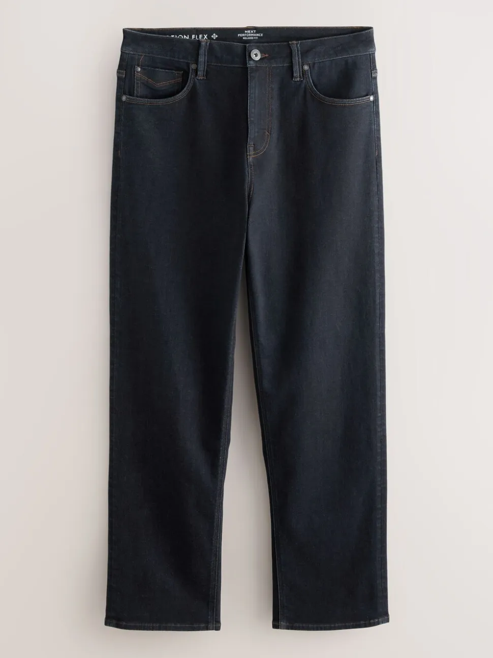Blauw met wassing - Relaxed fit - Motionflex jeans