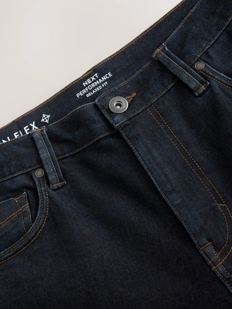 Blauw met wassing - Relaxed fit - Motionflex jeans