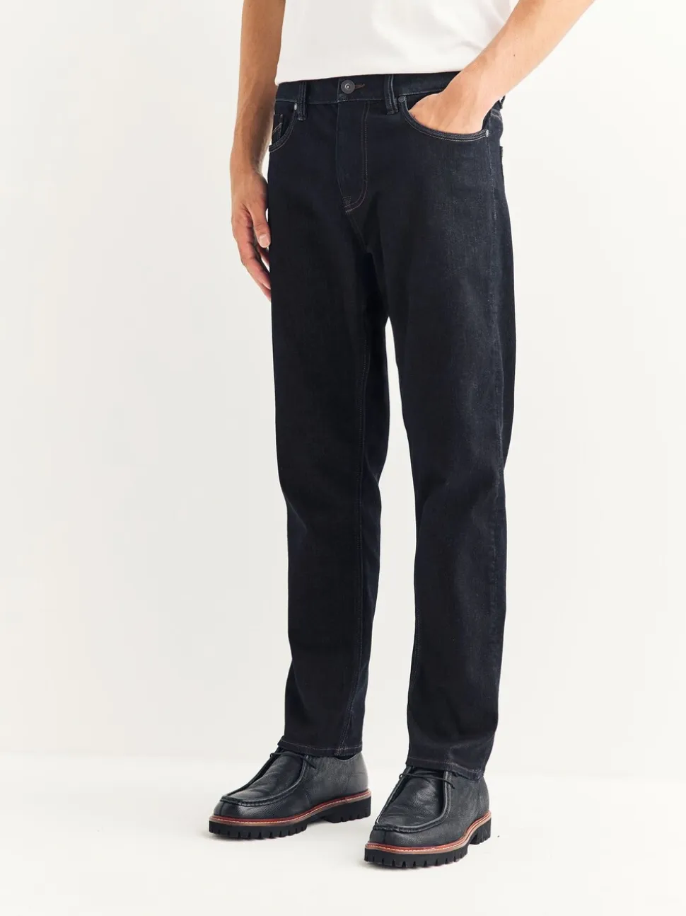Blauw met wassing - Slim Fit - Motionflex jeans