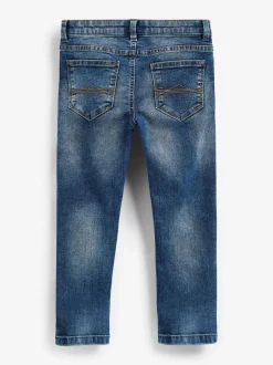 Blauw met zuurwassing - Stretchjeans (3-17jr)