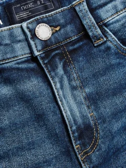 Blauw met zuurwassing - Stretchjeans (3-17jr)