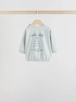 Blauw Milk Club - Tops en Leggings 6 -delige babyset (0mnd-3jr)