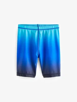 Blauw Ombre - Stretch zwemshorts (3-16 jr)