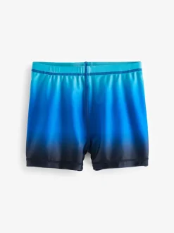 Blauw Ombre - Stretch zwemshorts (3-16 jr)