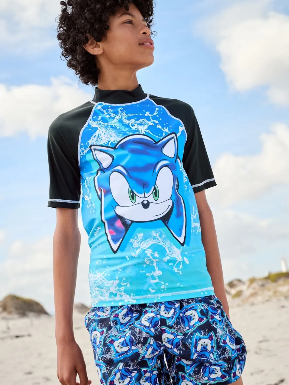Blauw Sonic - Surfhemdje (3-16 jr)