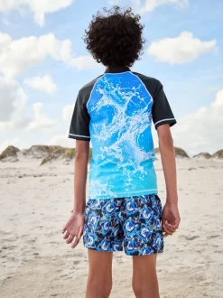 Blauw Sonic - Surfhemdje (3-16 jr)