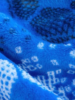 Blauw voetbal - Fleece onesie (3-16 jr)