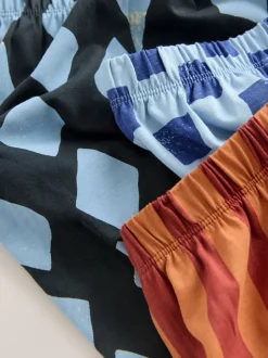 Blauw/bruin met dinosaurus - Verpakking van 3 oversized pyjama's 3 (9mnd -10jr)