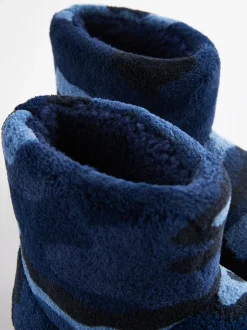 Blauwe Camo - Pantoffellaars