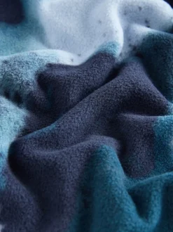 Blauwe camouflage spray - Enkele behaaglijke fleece pyjama (3 - 16 jr)