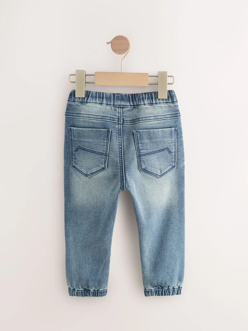 Blauwe denim - Jogger-jeans met comfortabele stretch 2 -pak (3mnd-7jr)