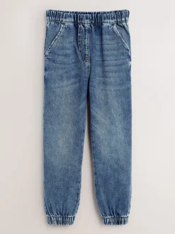 Blauwe denim - Joggingbroek (3-16 jr)