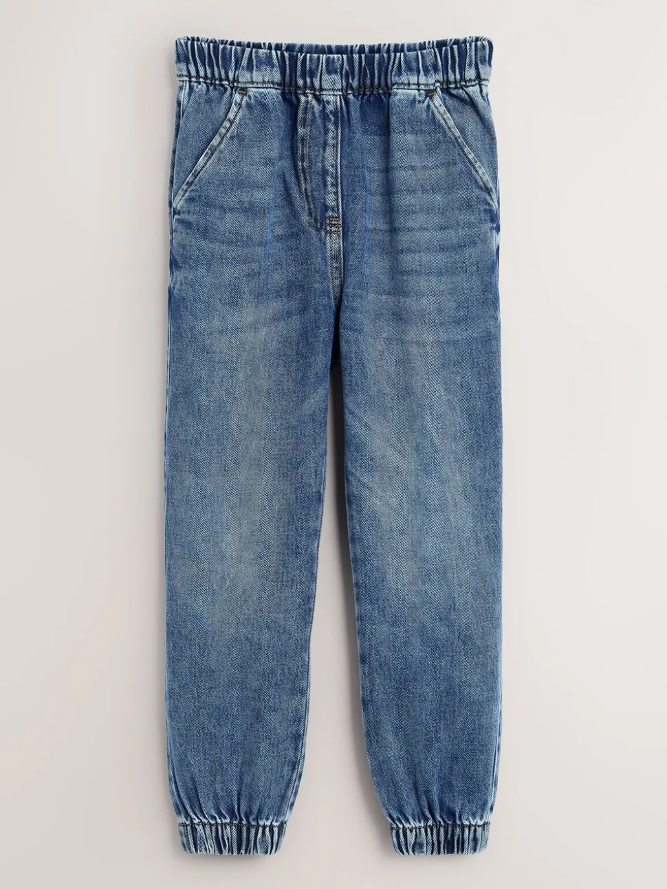 Blauwe denim - Joggingbroek (3-16 jr)