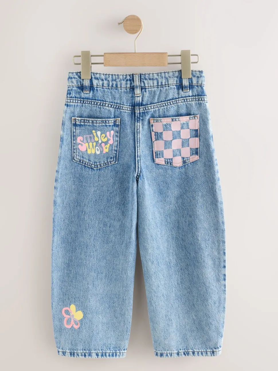 Blauwe denim - SmileyWorld® Barrel Jeans (3-16jr)