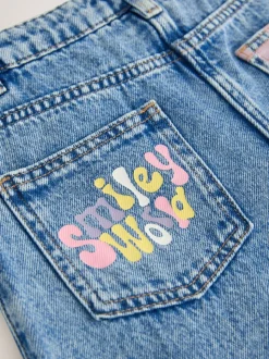 Blauwe denim - SmileyWorld® Barrel Jeans (3-16jr)